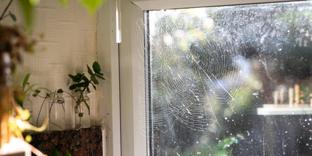 Spider Web Inside Window 1 1